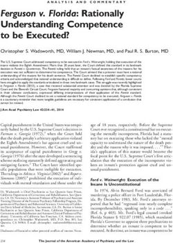 Ferguson v. Florida: Rationally Understanding Competence to be Executed?