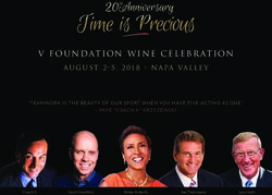 V FOUNDATION WINE CELEBRATION - AUGUST 2-5, 2018 NAPA VALLEY