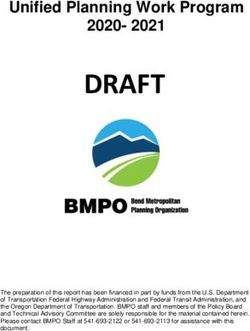 DRAFT Unified Planning Work Program 2020- 2021 - City of Bend