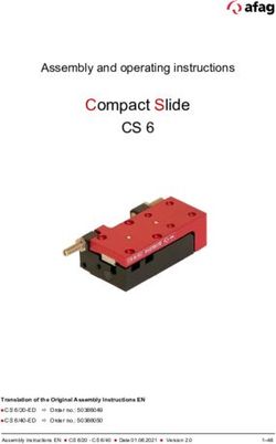 Compact Slide CS 6 Assembly and operating instructions - Afag