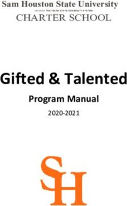 Gifted & Talented Program Manual - CHARTER SCHOOL - Sam Houston State University