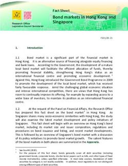 Bond markets in Hong Kong and Singapore - Fact Sheet