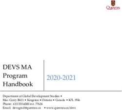 DEVS MA Program Handbook - Kingston