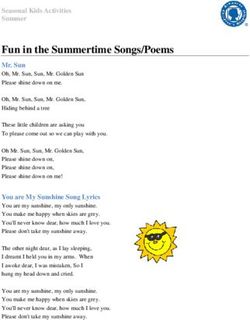 Fun in the Summertime Songs/Poems