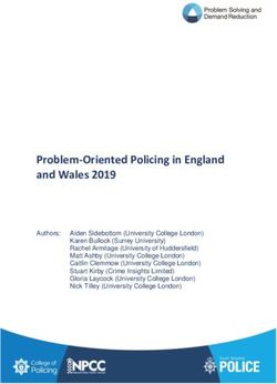 Problem-Oriented Policing in England and Wales 2019 - What ...