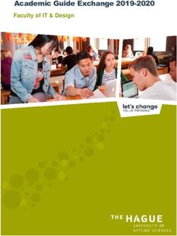 Academic Guide Exchange 2019-2020 - Faculty of IT & Design - The Hague University