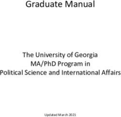 GRADUATE MANUAL THE UNIVERSITY OF GEORGIA MA/PHD PROGRAM IN POLITICAL SCIENCE AND INTERNATIONAL AFFAIRS