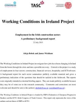 Working Conditions in Ireland Project - TASC