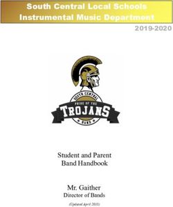 South Central Local Schools Instrumental Music Department - Student and Parent Band Handbook Mr. Gaither - AWS