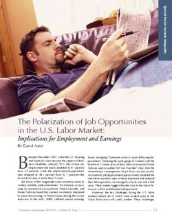 The Polarization of Job Opportunities in the U.S. Labor Market
