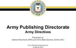 Army Publishing Directorate - Army Directives Presented By