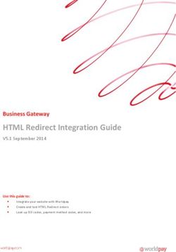 HTML Redirect Integration Guide - V5.1 September 2014 Business Gateway