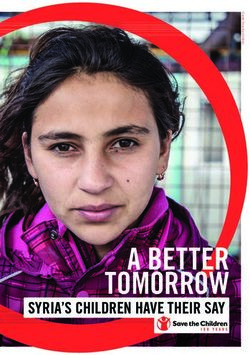 A BETTER TOMORROW SYRIA'S CHILDREN HAVE THEIR SAY - Save the Children Deutschland