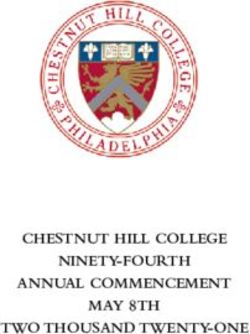 CHESTNUT HILL COLLEGE NINETY-FOURTH ANNUAL COMMENCEMENT MAY 8TH TWO THOUSAND TWENTY-ONE