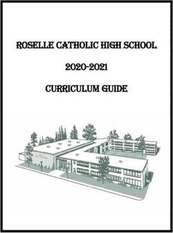 ROSELLE CATHOLIC HIGH SCHOOL CURRICULUM GUIDE 2020-2021
