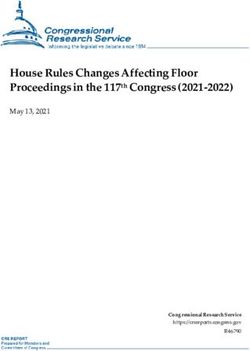 House Rules Changes Affecting Floor Proceedings in the 117th Congress (2021-2022) - May 13, 2021
