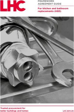 FRAMEWORK AGREEMENT GUIDE - For kitchen and bathroom replacements (KB3) - Trusted procurement for better buildings and homes - LHC