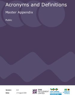 Acronyms and Definitions - Master Appendix Public - EMR Settlement Limited