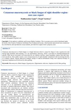 Cutaneous mucormycosis or black fungus of right shoulder regionrare ...