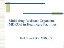 Multi-drug Resistant Organisms (MDROs) in Healthcare Facilities - Gail Bennett RN, MSN, CIC