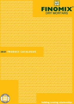 2021 PRODUCT CATALOGUE - building trusting relationships