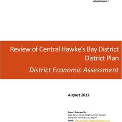 Review of Central Hawke's Bay District District Plan - District Economic Assessment - EPA NZ