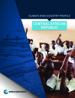 CENTRAL AFRICAN REPUBLIC - CLIMATE RISK COUNTRY PROFILE