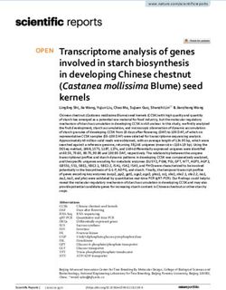 Transcriptome analysis of genes involved in starch biosynthesis in developing Chinese chestnut (Castanea mollissima Blume) seed kernels - Nature
