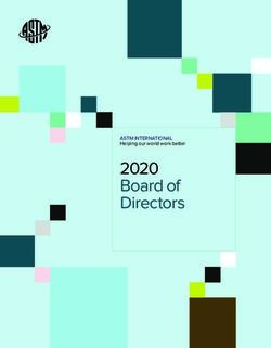 2020 Board of Directors - ASTM INTERNATIONAL Helping our world work better