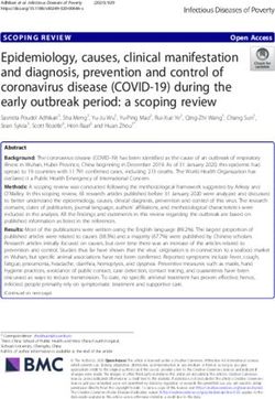 Epidemiology, causes, clinical manifestation and diagnosis, prevention and control of coronavirus disease (COVID-19) during the early outbreak ...