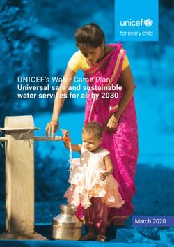 Unicef's Water Game Plan: Universal safe and sustainable water services for all by 2030 - March 2020
