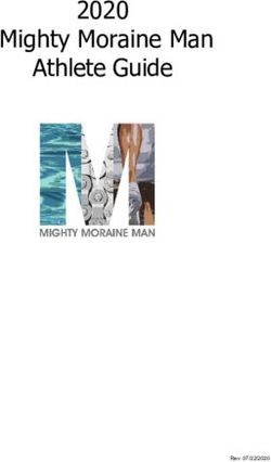 Mighty Moraine Man Athlete Guide 2020 - Get Fit Families, LLC
