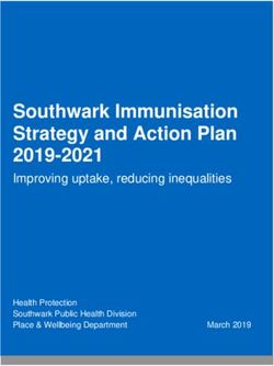 Southwark Immunisation Strategy and Action Plan 2019-2021 - Improving uptake, reducing inequalities