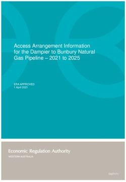 Access Arrangement Information for the Dampier to Bunbury Natural Gas Pipeline - 2021 to 2025