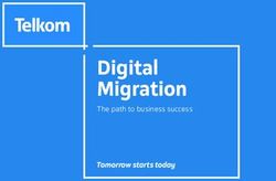 Digital Migration Tomorrow starts today - The path to business success - Telkom
