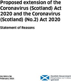 Proposed extension of the Coronavirus (Scotland) Act 2020 and the Coronavirus (Scotland) (No.2) Act 2020 - Statement of Reasons - The Scottish ...