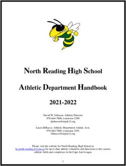 North Reading High School Athletic Department Handbook