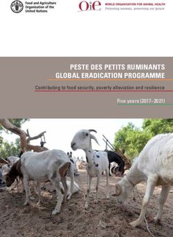 PESTE DES PETITS RUMINANTS GLOBAL ERADICATION PROGRAMME - FIVE YEARS (2017-2021) CONTRIBUTING TO FOOD SECURITY, POVERTY ALLEVIATION AND RESILIENCE ...