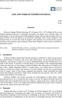 LIFE AND WORK OF STEPHEN HAWKING - Fsb