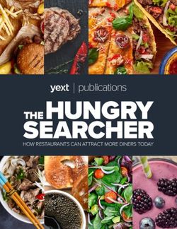 THESEARCHER HOW RESTAURANTS CAN ATTRACT MORE DINERS TODAY - Yext