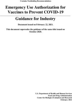 Emergency Use Authorization for Vaccines to Prevent COVID-19 Guidance for Industry