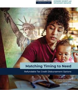 Matching Timing to Need - Refundable Tax Credit Disbursement Options STEVE HOLT, KALI GRANT, & FUNKE ADERONMU - Georgetown ...