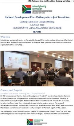 National Development Plan: Pathways for a Just Transition