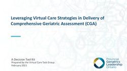 Leveraging Virtual Care Strategies in Delivery of Comprehensive Geriatric Assessment (CGA) - A Decision Tool Kit