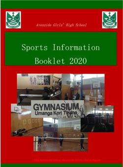 Sports Information Booklet 2020 - Avonside Girls' High School - 180 Avonside Drive, Avonside 8016, Christchurch - Avonside Girls' High School