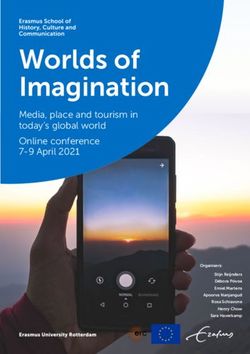 Worlds of Imagination - Media, place and tourism in today's global world Online conference 7-9 April 2021