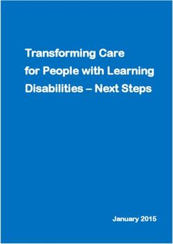 Transforming Care for People with Learning Disabilities - Next Steps - January 2015