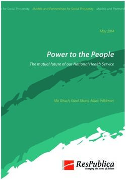 Power to the People The mutual future of our National Health Service - May 2014 - Mo Girach, Karol Sikora, Adam Wildman - ResPublica