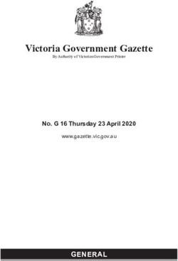 No. G 16 Thursday 23 April 2020 - www.gazette.vic.gov.au - reglii