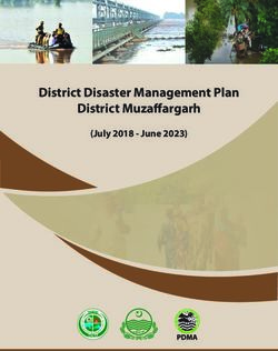 District Disaster Management Plan District Muzaffargarh - (July 2018 ...